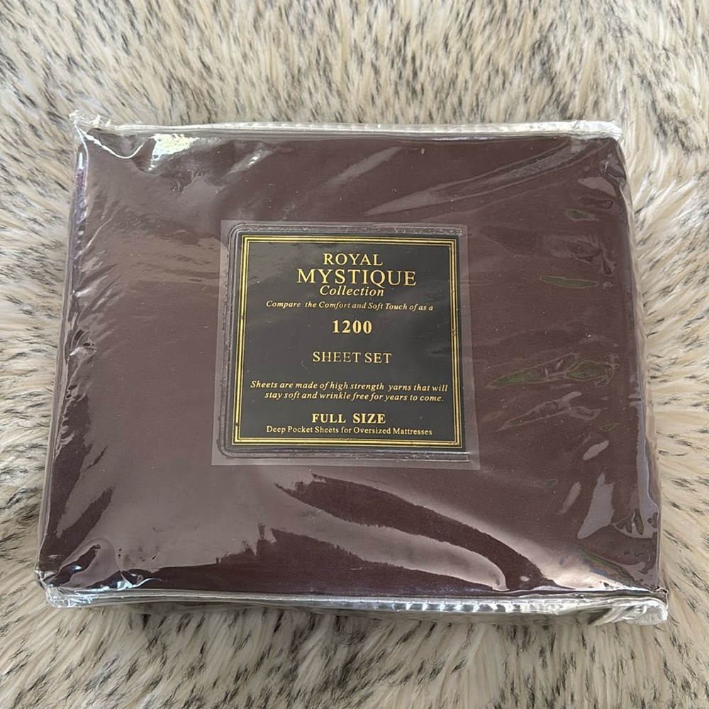✨2/$60✨ NWT Royal Mystique Collection 1200 Elegance Full Size Bed Set